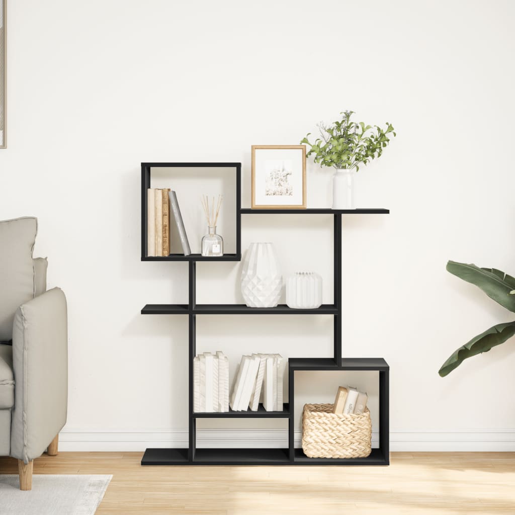 Bokhylle Svart 92x29x112 cm