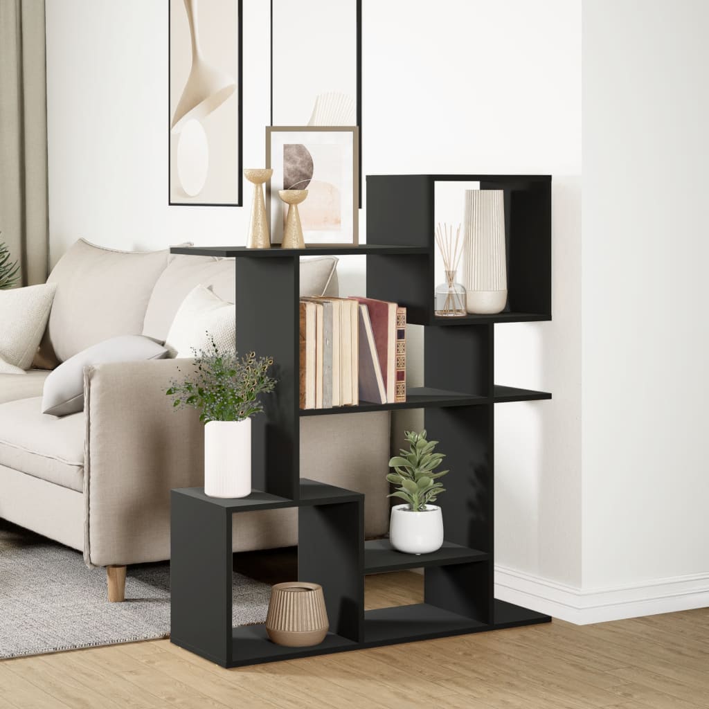 Bokhylle Svart 92x29x112 cm