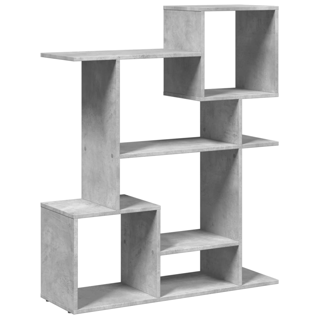 Bokhylle Betonggrå 92x29x112 cm
