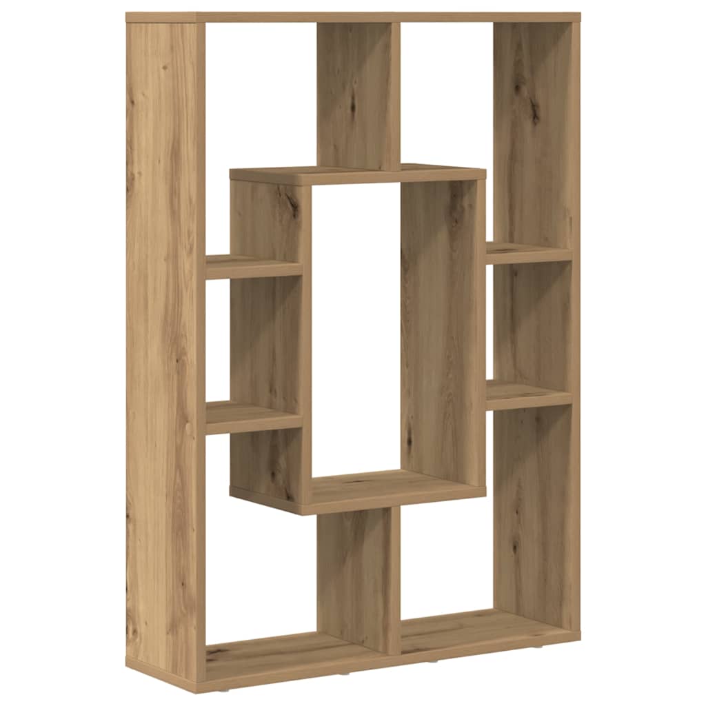 Bokhylle artisan eik 63x20x90 cm konstruert tre