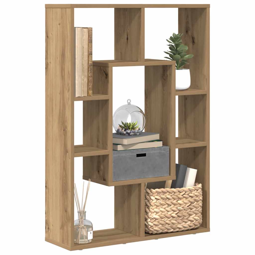 Bokhylle artisan eik 63x20x90 cm konstruert tre