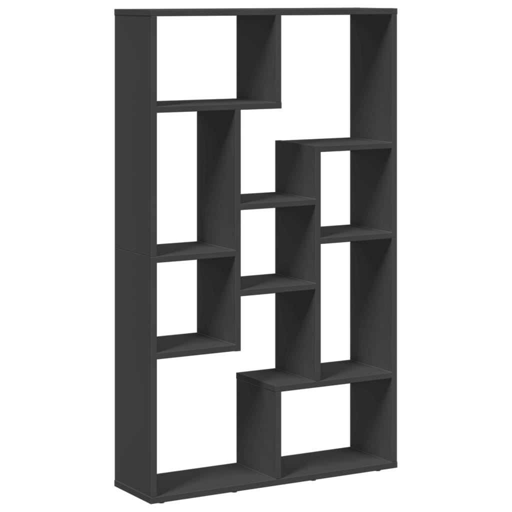 Bokhylle Svart 72x20x120 cm