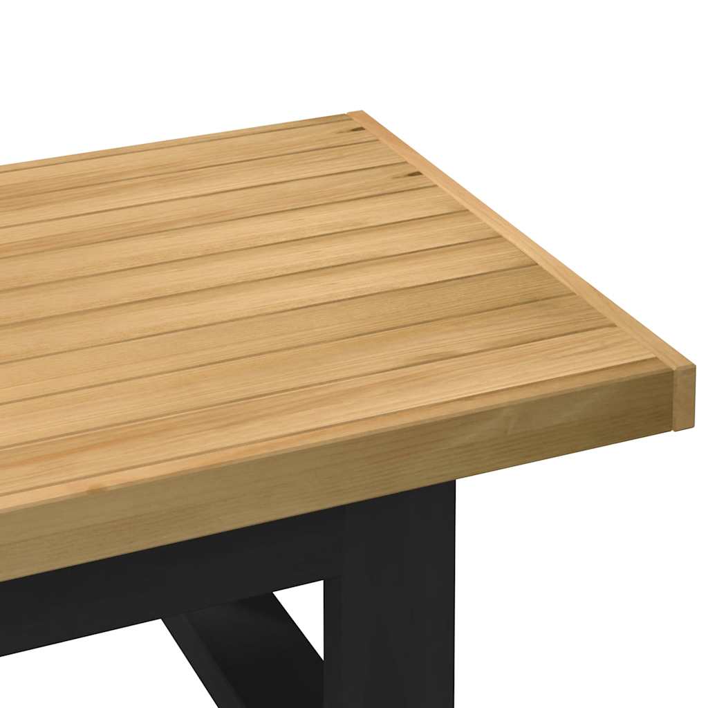 Salongbord Sofabord Tre heltre furu NOAIN U-formede ben 120x60x40 cm