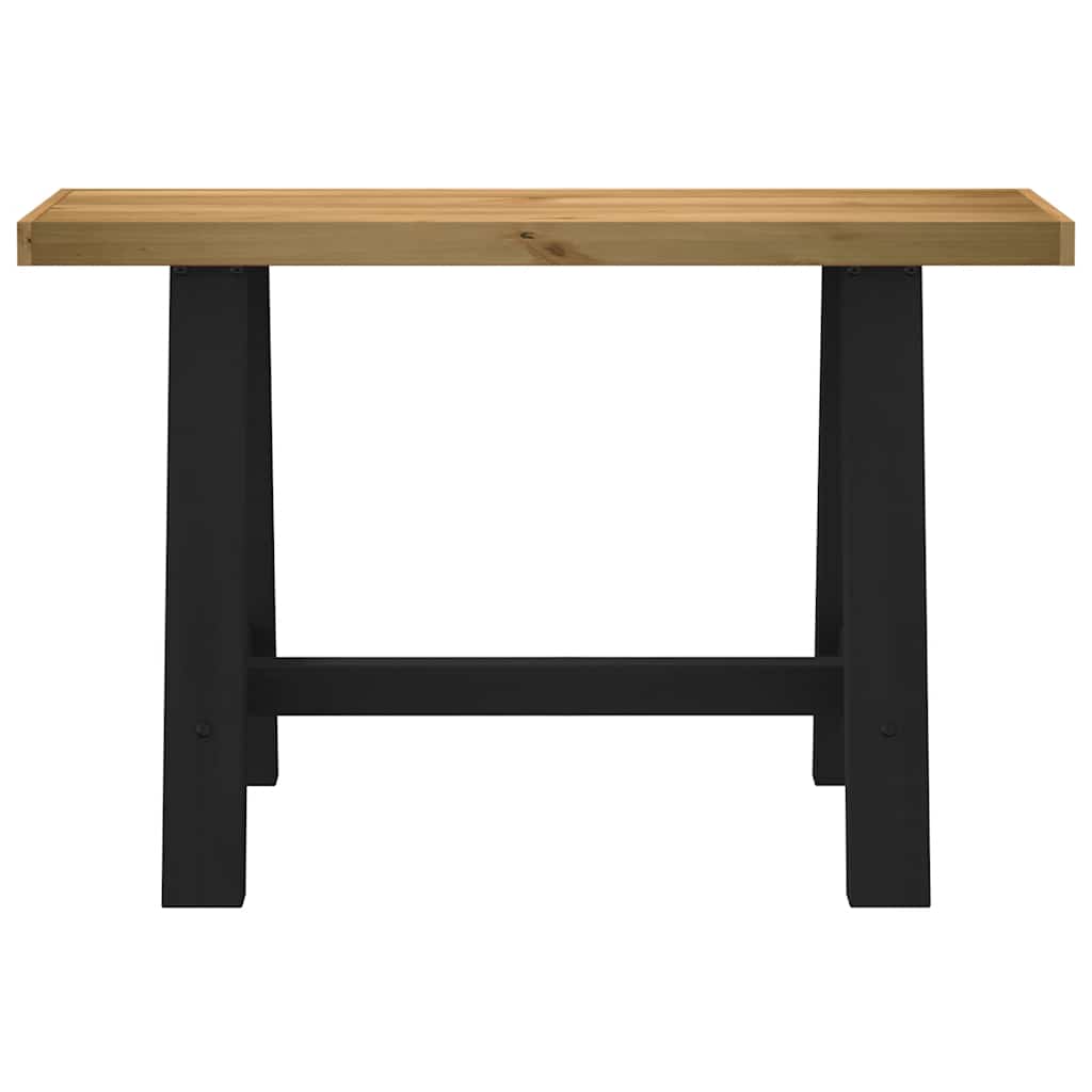 Avlastningsbord konsollbord DIV. NOAIN A-formede ben 120x30x75 cm heltre furu