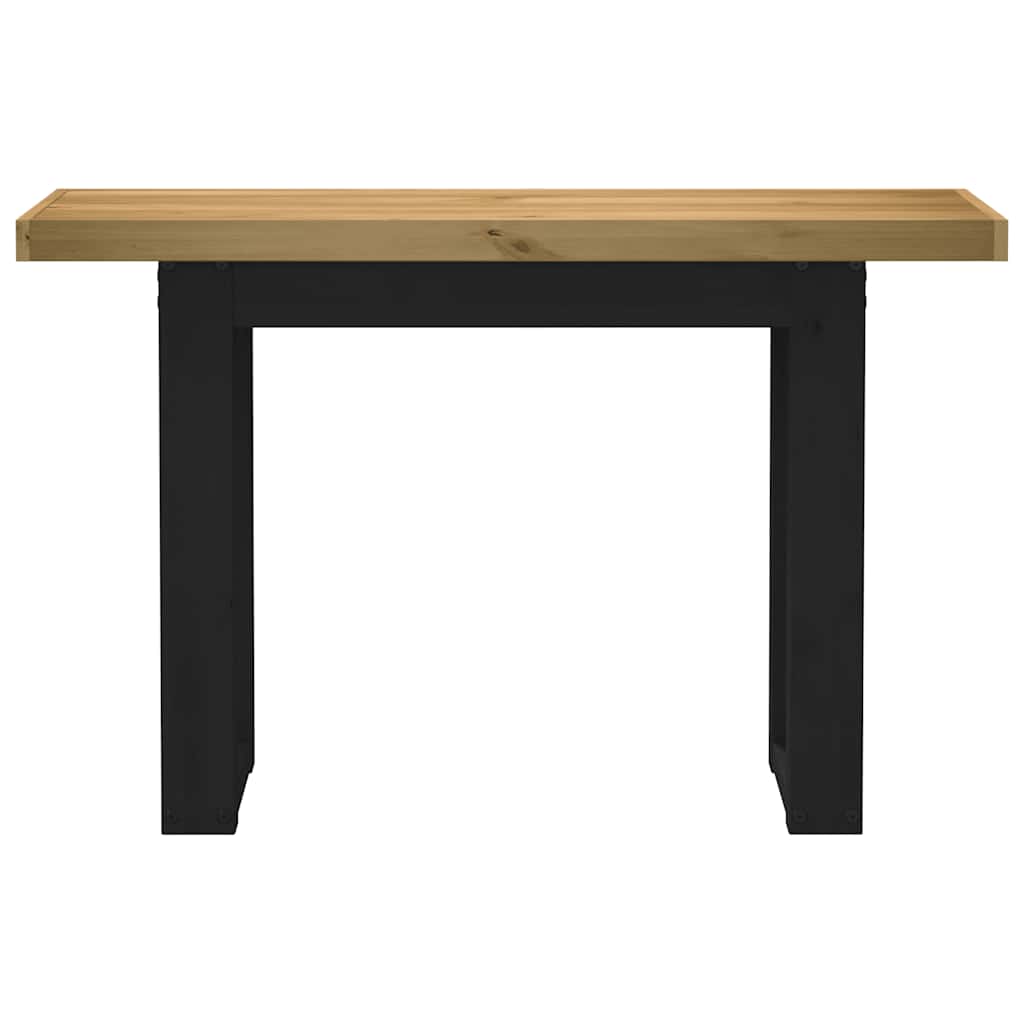 Avlastningsbord konsollbord DIV. NOAIN U-formede ben 120x30x75 cm heltre furu
