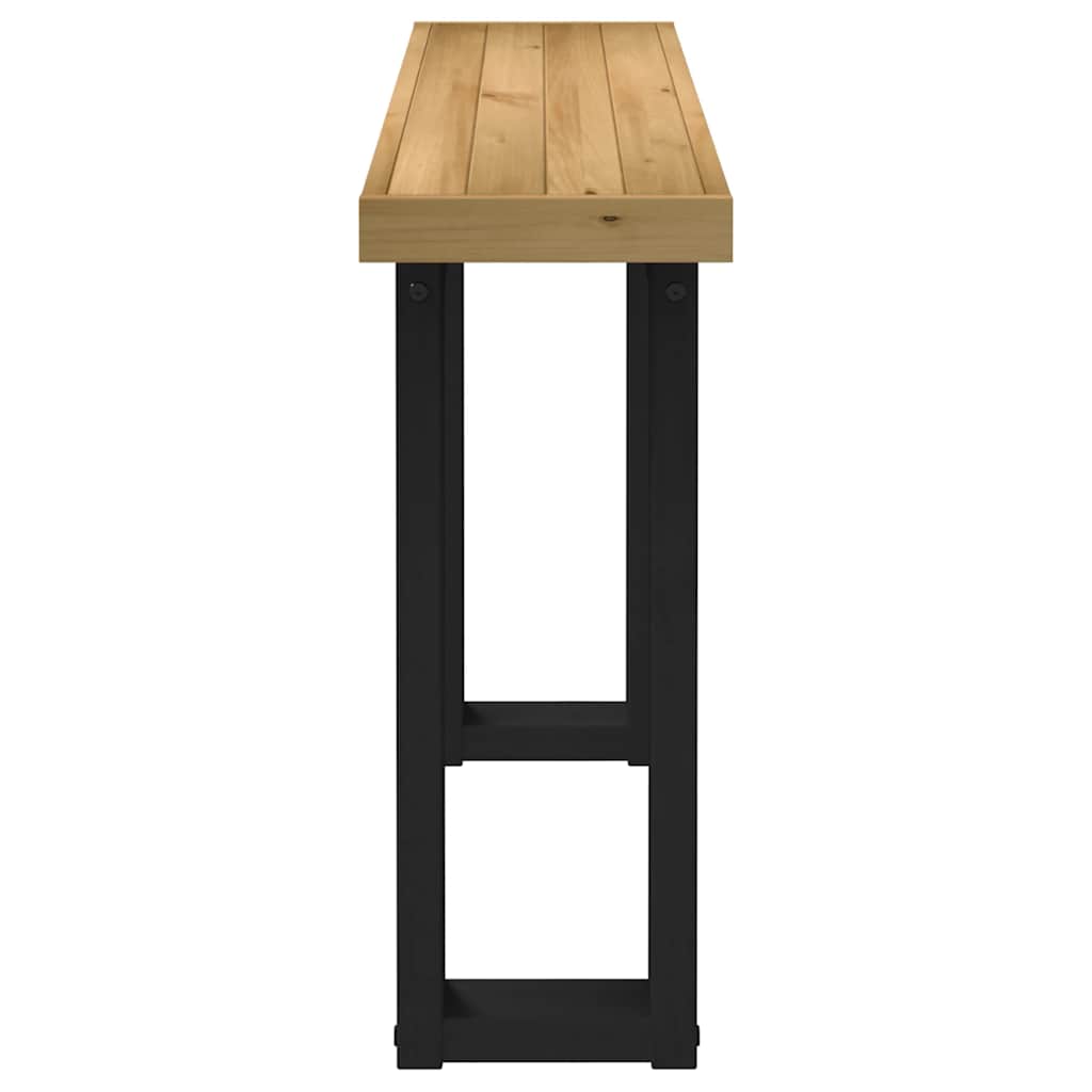 Avlastningsbord konsollbord DIV. NOAIN U-formede ben 120x30x75 cm heltre furu