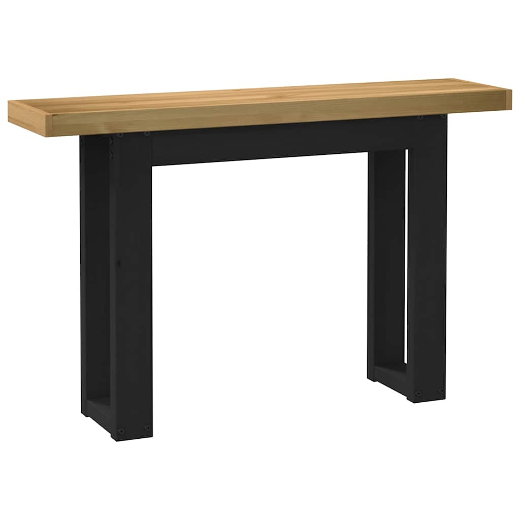 Avlastningsbord konsollbord DIV. NOAIN U-formede ben 120x30x75 cm heltre furu