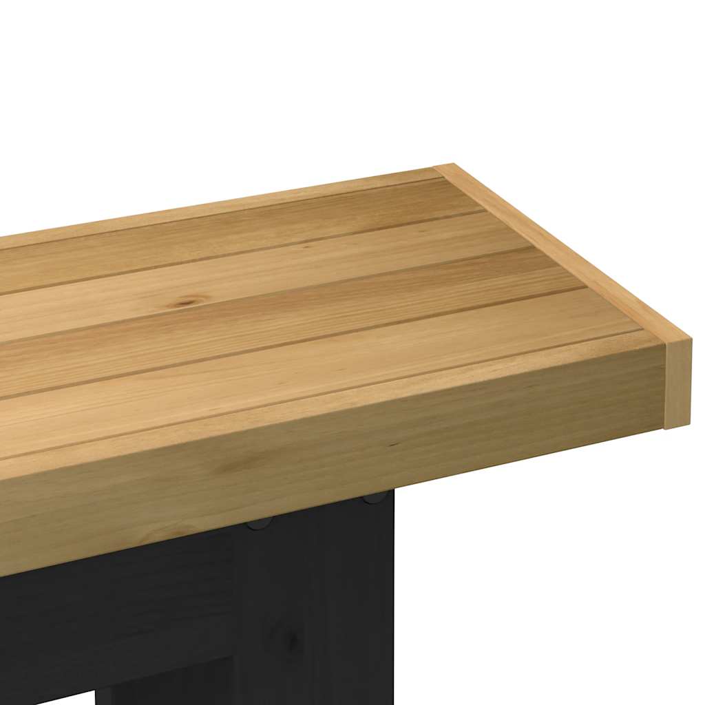 Avlastningsbord konsollbord DIV. NOAIN U-formede ben 120x30x75 cm heltre furu