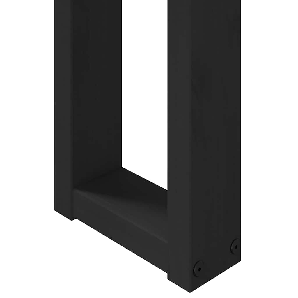 Avlastningsbord konsollbord DIV. NOAIN U-formede ben 120x30x75 cm heltre furu
