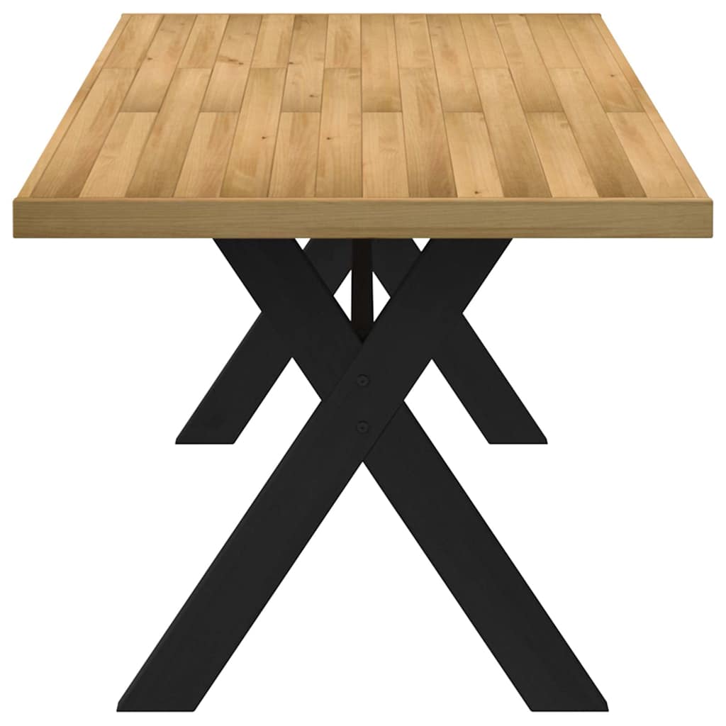 Spisebord Kjøkkenbord NOAIN X-formede ben 180x90x75 cm heltre furu
