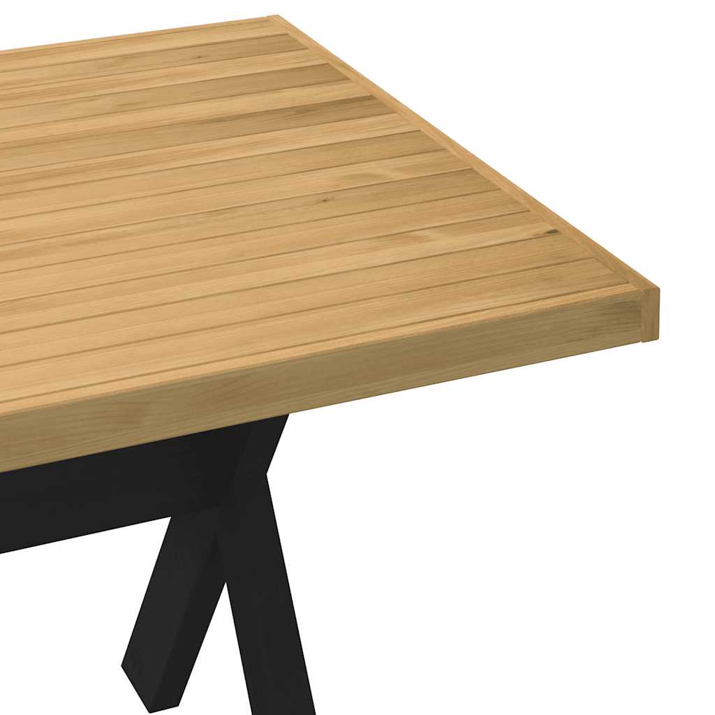Spisebord Kjøkkenbord NOAIN X-formede ben 180x90x75 cm heltre furu