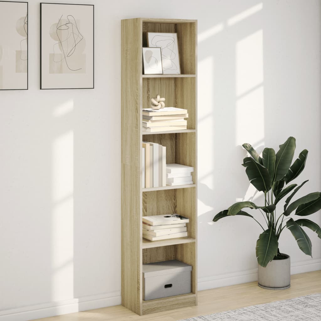 Bokhylle Sonoma Eik 40x24x176 cm