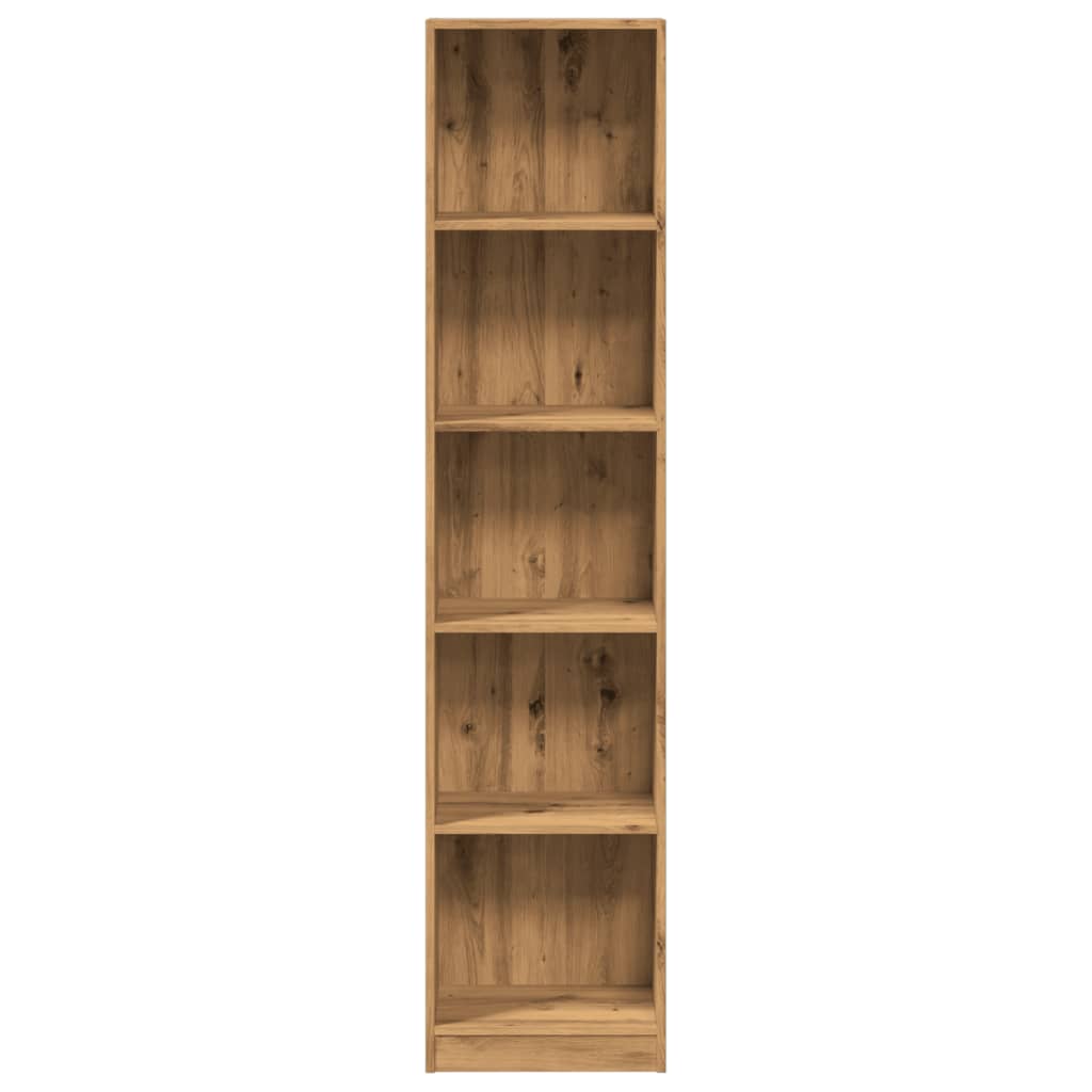 Bokhylle artisan eik 40x24x176 cm konstruert tre