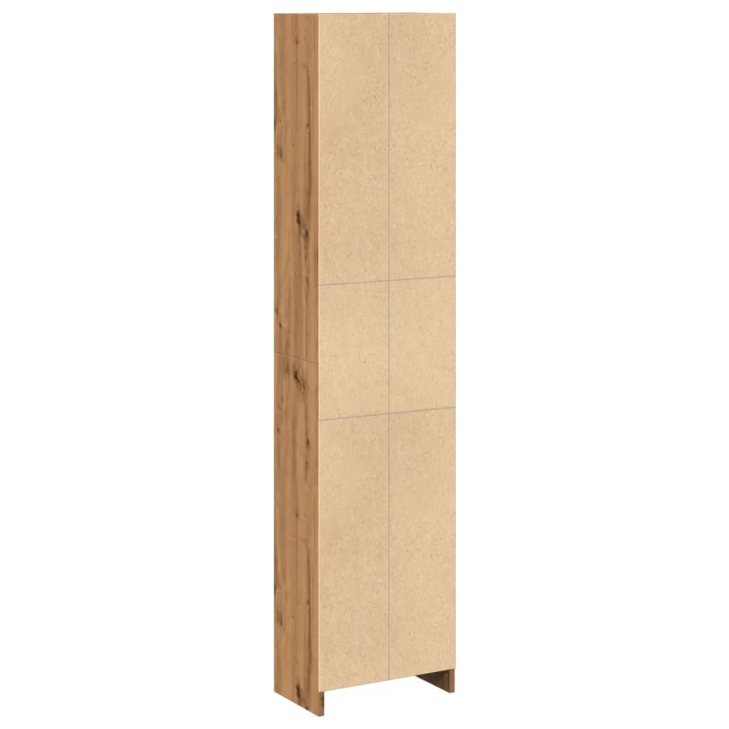 Bokhylle artisan eik 40x24x176 cm konstruert tre