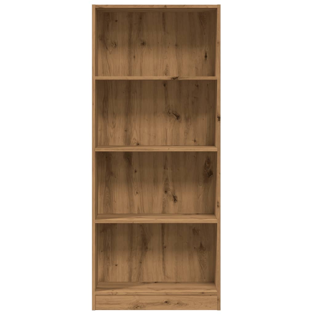 Bokhylle artisan eik 60x24x143 cm konstruert tre