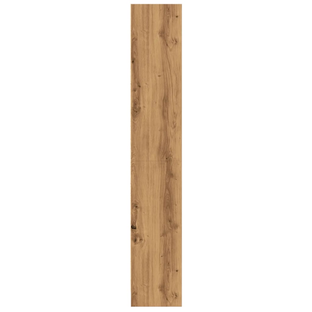 Bokhylle artisan eik 60x24x143 cm konstruert tre