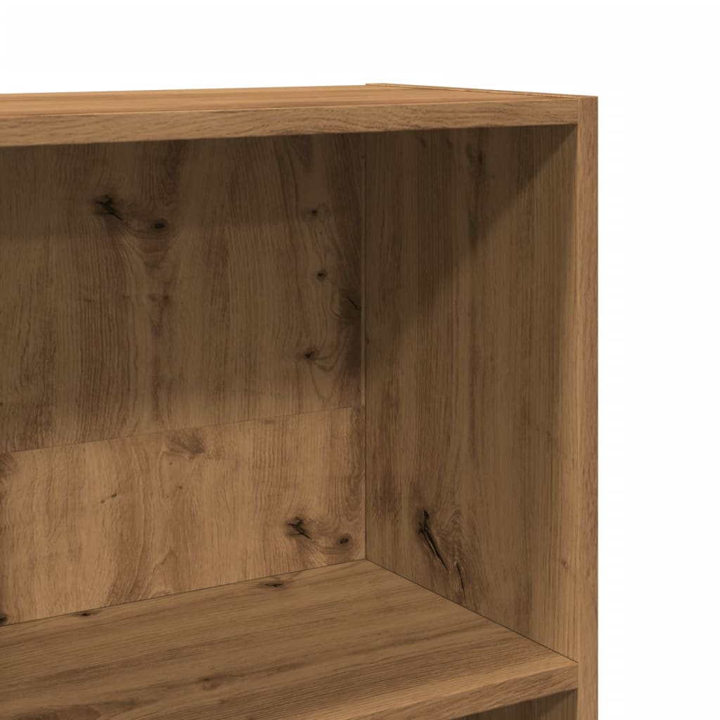 Bokhylle artisan eik 60x24x143 cm konstruert tre