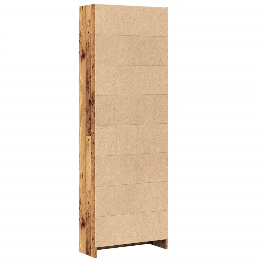 Bokhylle Gammelt Tre 60x24x176 cm