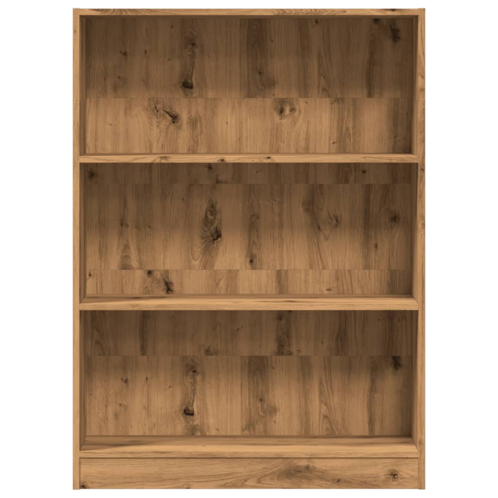 Bokhylle artisan eik 80x24x109 cm konstruert tre