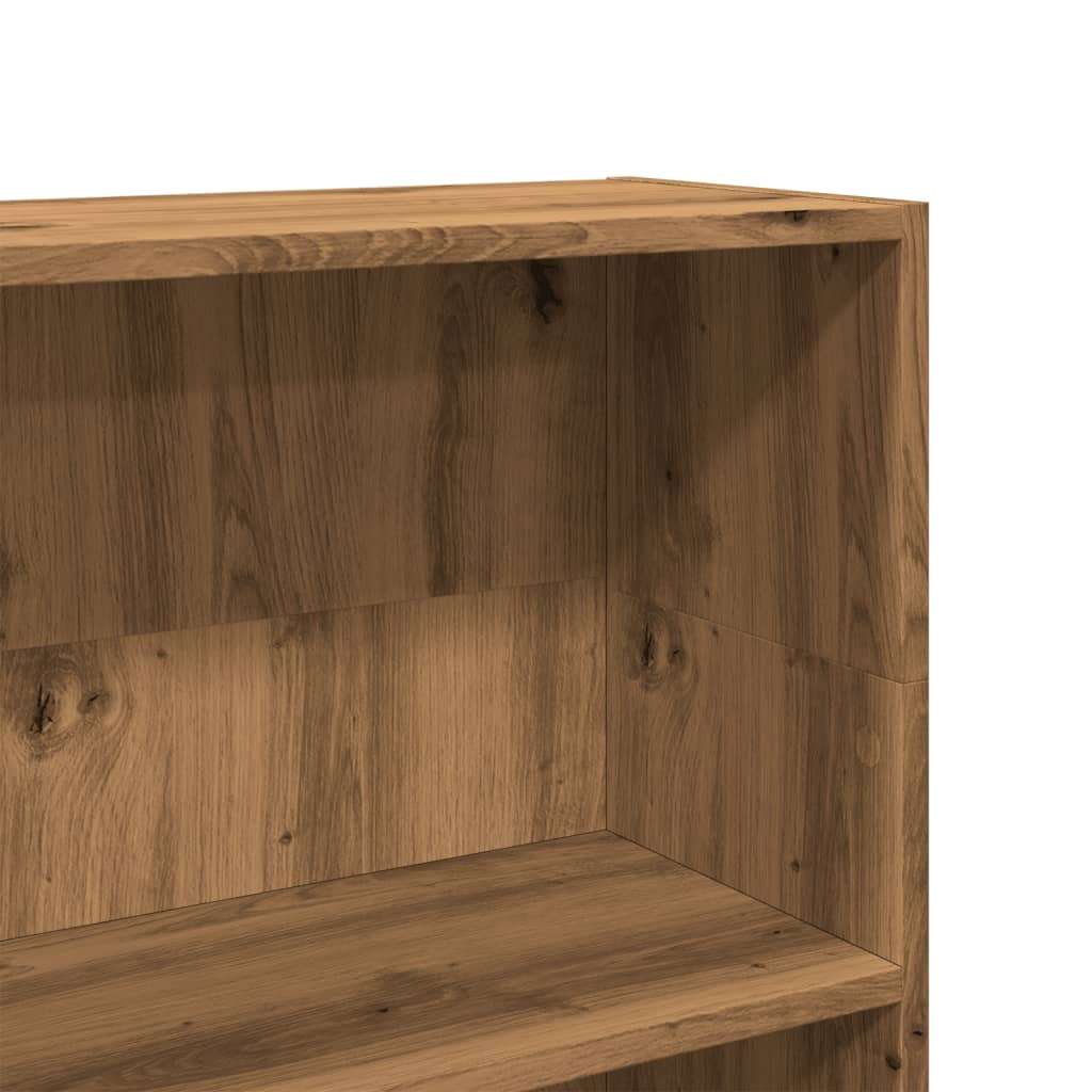 Bokhylle artisan eik 80x24x109 cm konstruert tre