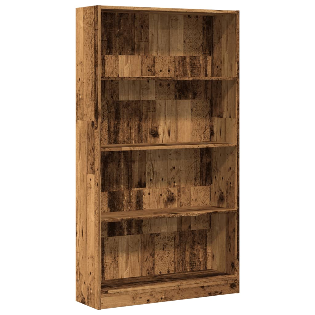 Bokhylle Gammelt Tre 80x24x143 cm