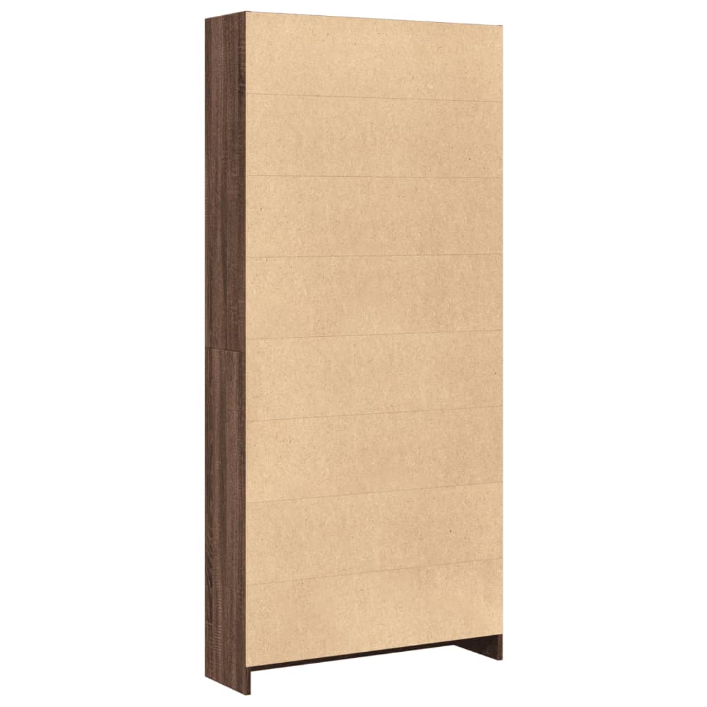 Bokhylle Brun Eik 80x24x176 cm