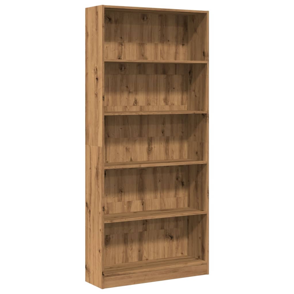 Bokhylle Artisan Eik 80x24x176 cm