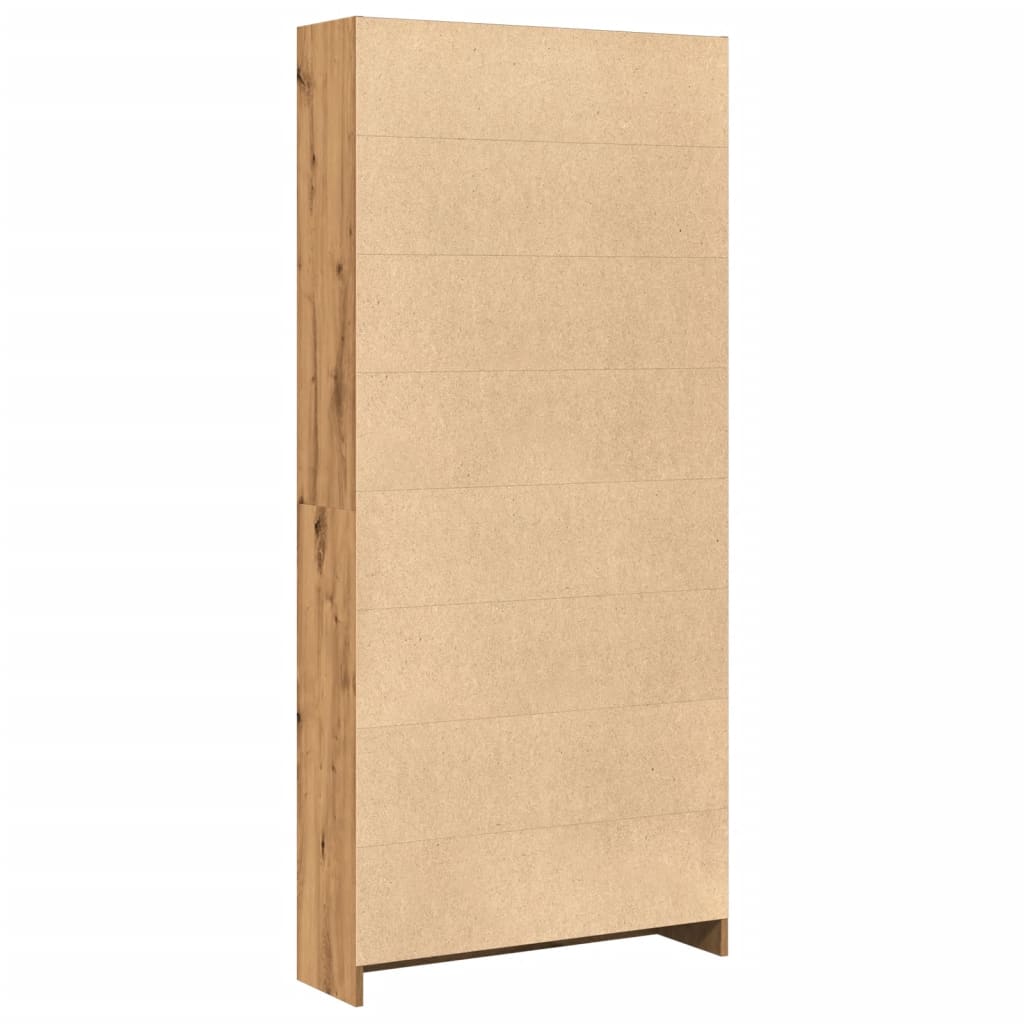 Bokhylle Artisan Eik 80x24x176 cm