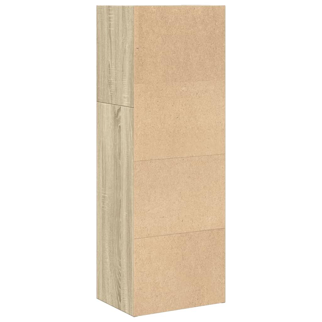 Bokhylle sonoma eik 40x30x114 cm konstruert tre