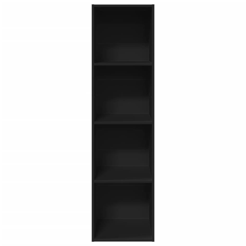 Bokhylle Svart 40x30x152 cm