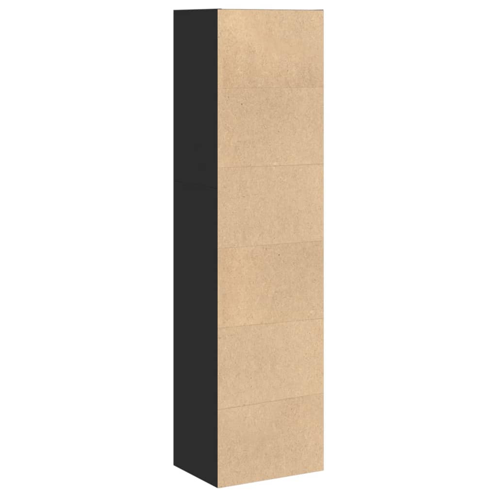 Bokhylle Svart 40x30x152 cm
