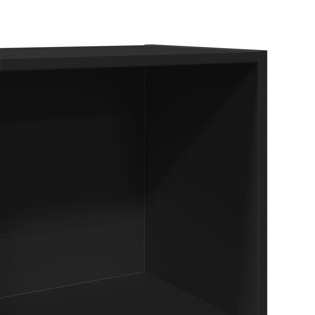 Bokhylle Svart 40x30x152 cm