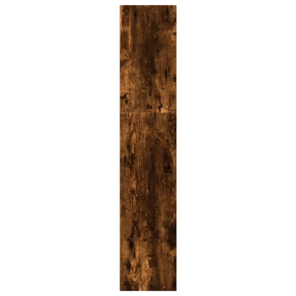 Bokhylle røkt eik 40x30x152 cm konstruert tre