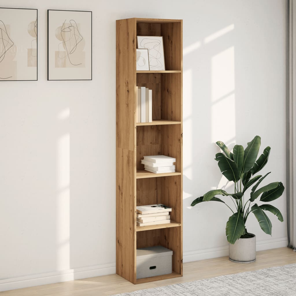 Bokhylle Artisan Eik 40x30x189 cm