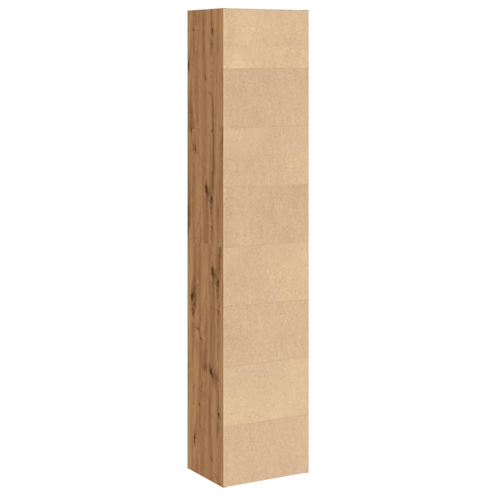 Bokhylle Artisan Eik 40x30x189 cm