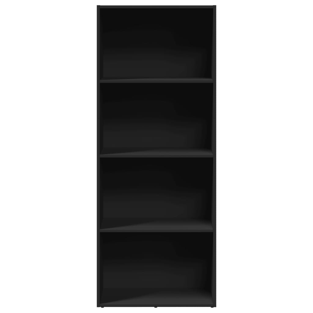 Bokhylle Svart 60x30x152 cm