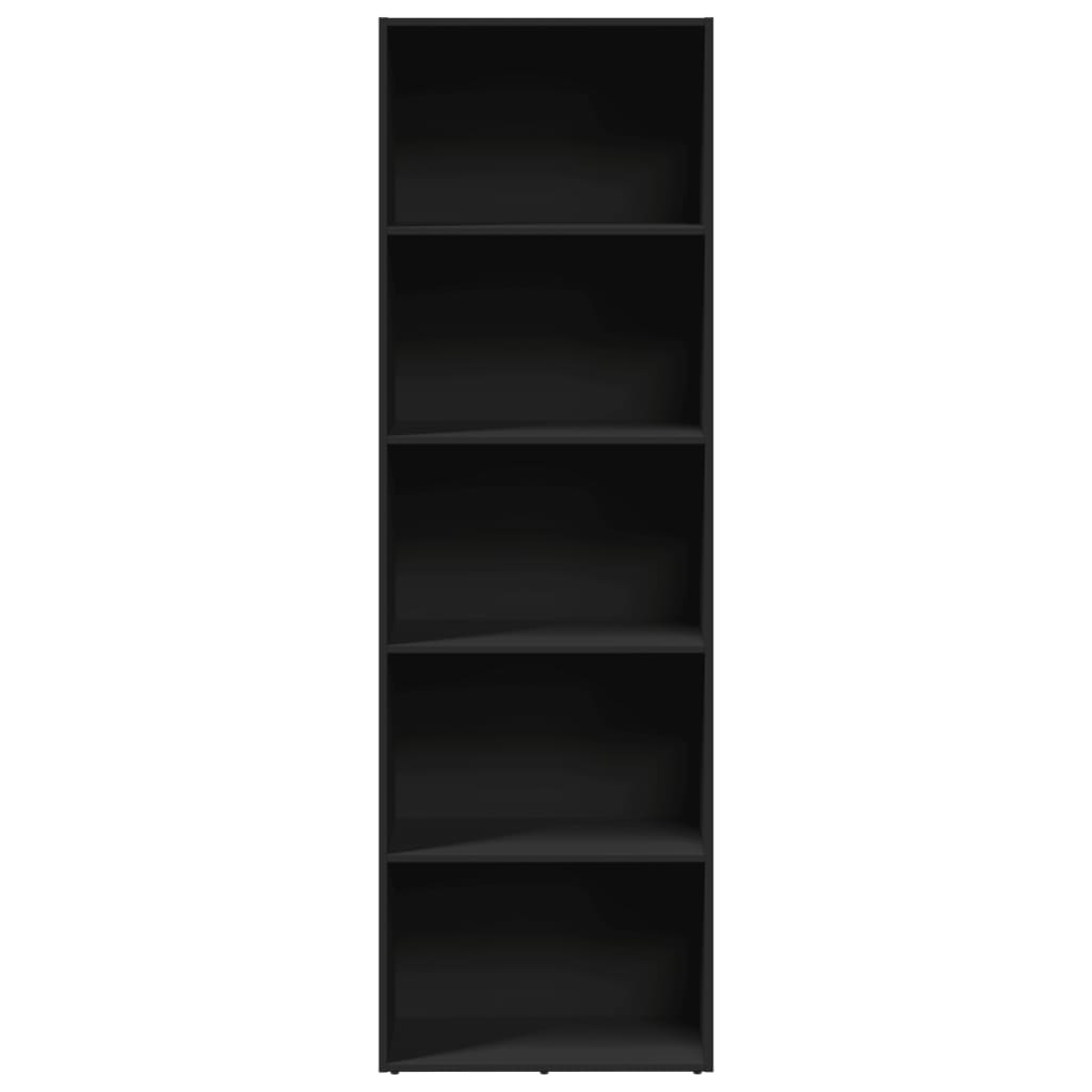 Bokhylle Svart 60x30x189 cm