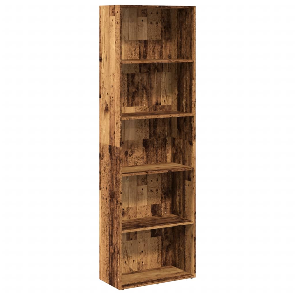 Bokhylle Gammelt Tre 60x30x189 cm