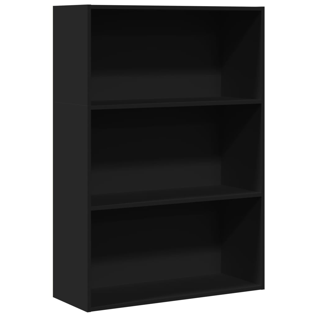 Bokhylle Svart 80x30x114 cm