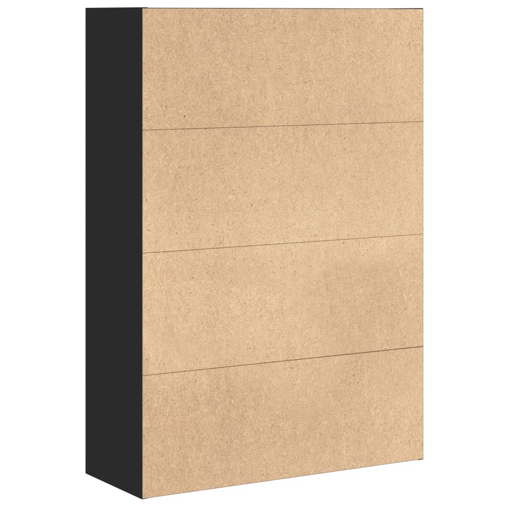 Bokhylle Svart 80x30x114 cm