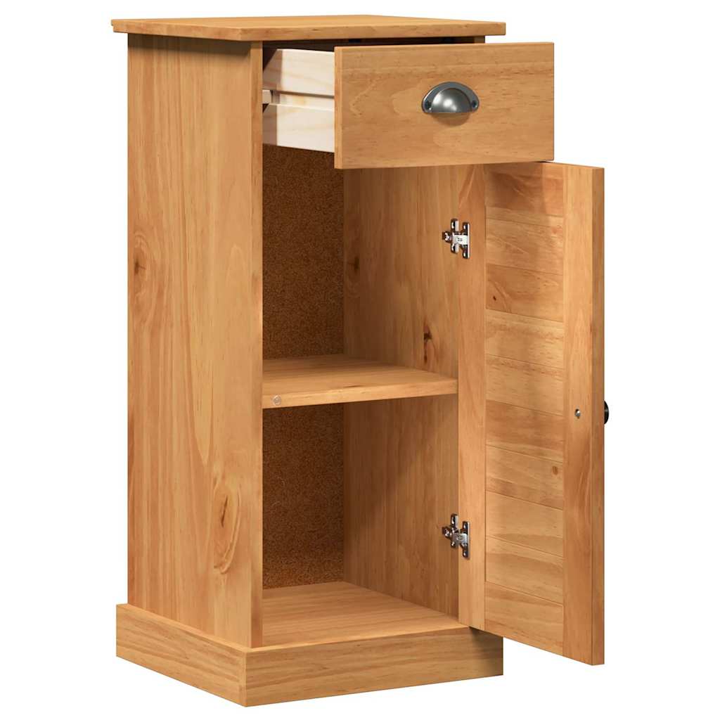 Baderomsskap "VIGO" med skuff 37x34x80 cm Solid Tre Furu