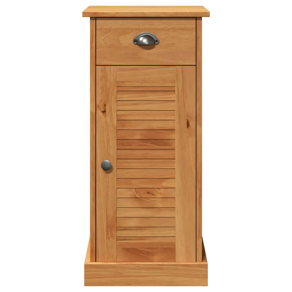 Baderomsskap "VIGO" med skuff 37x34x80 cm Solid Tre Furu