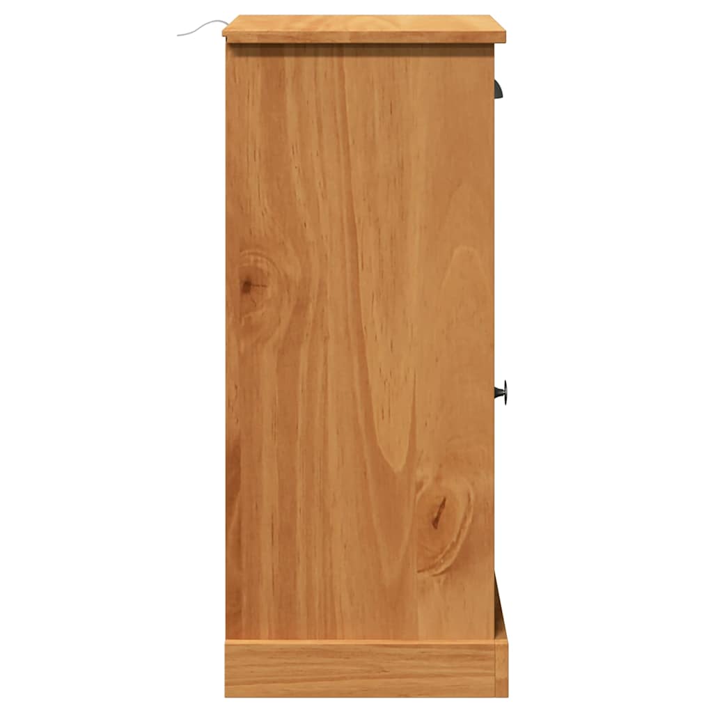 Baderomsskap "VIGO" med skuff 37x34x80 cm Solid Tre Furu