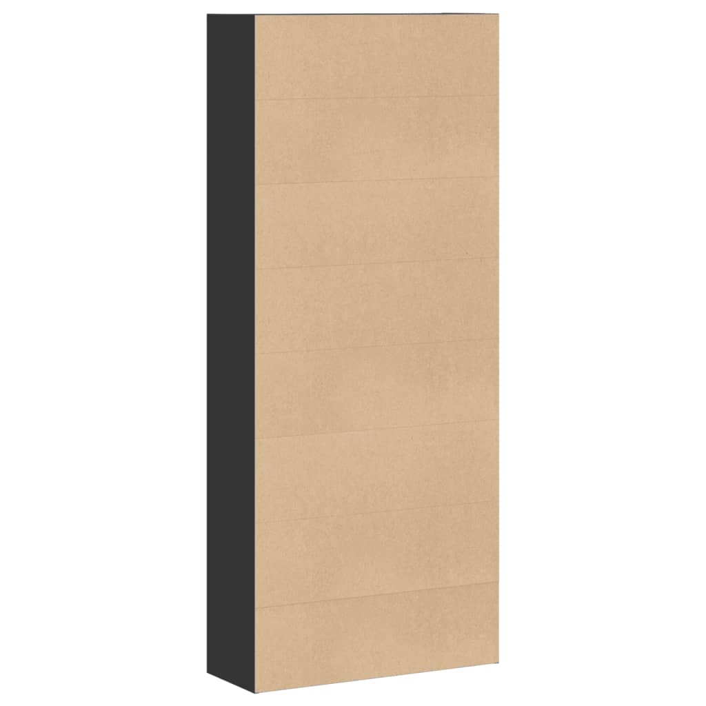 Bokhylle Svart 80x30x189 cm