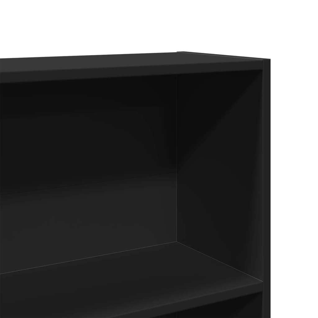 Bokhylle Svart 80x30x189 cm