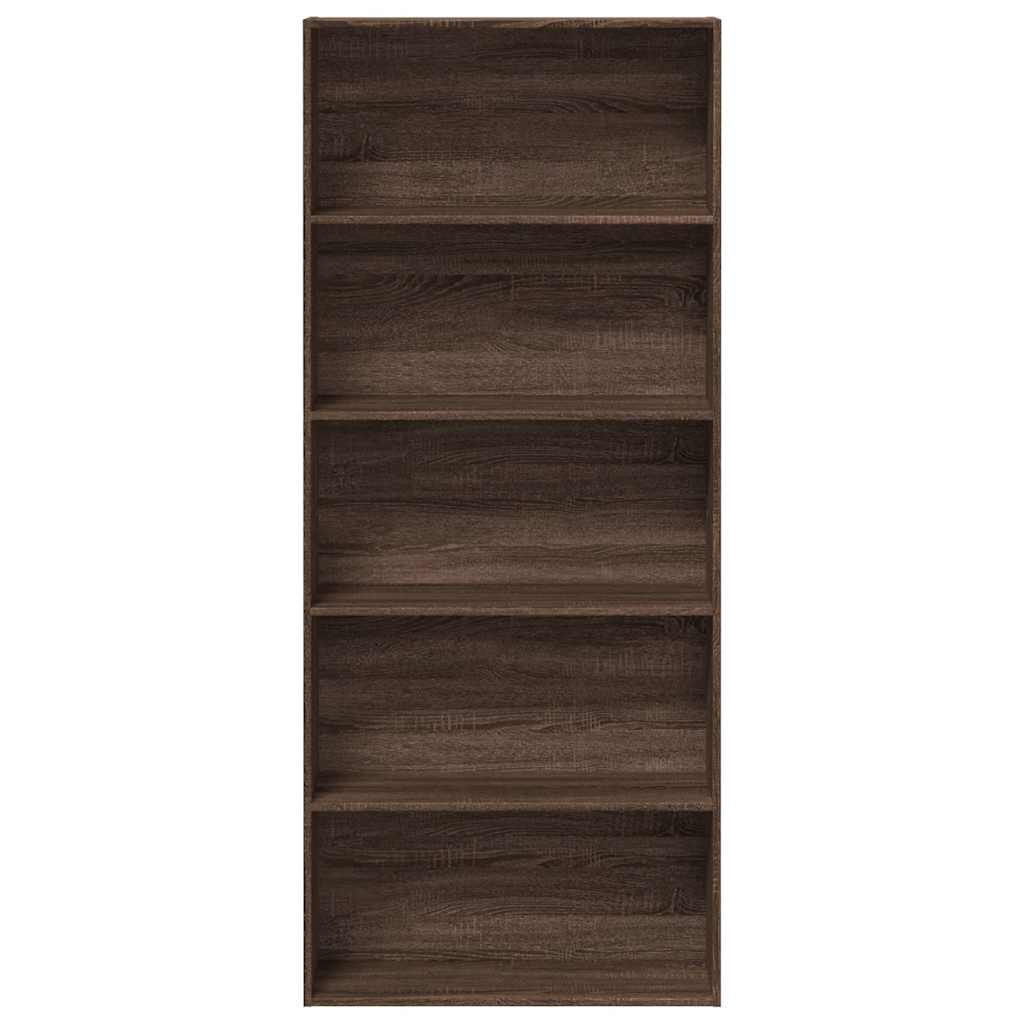 Bokhylle Brun Eik 80x30x189 cm
