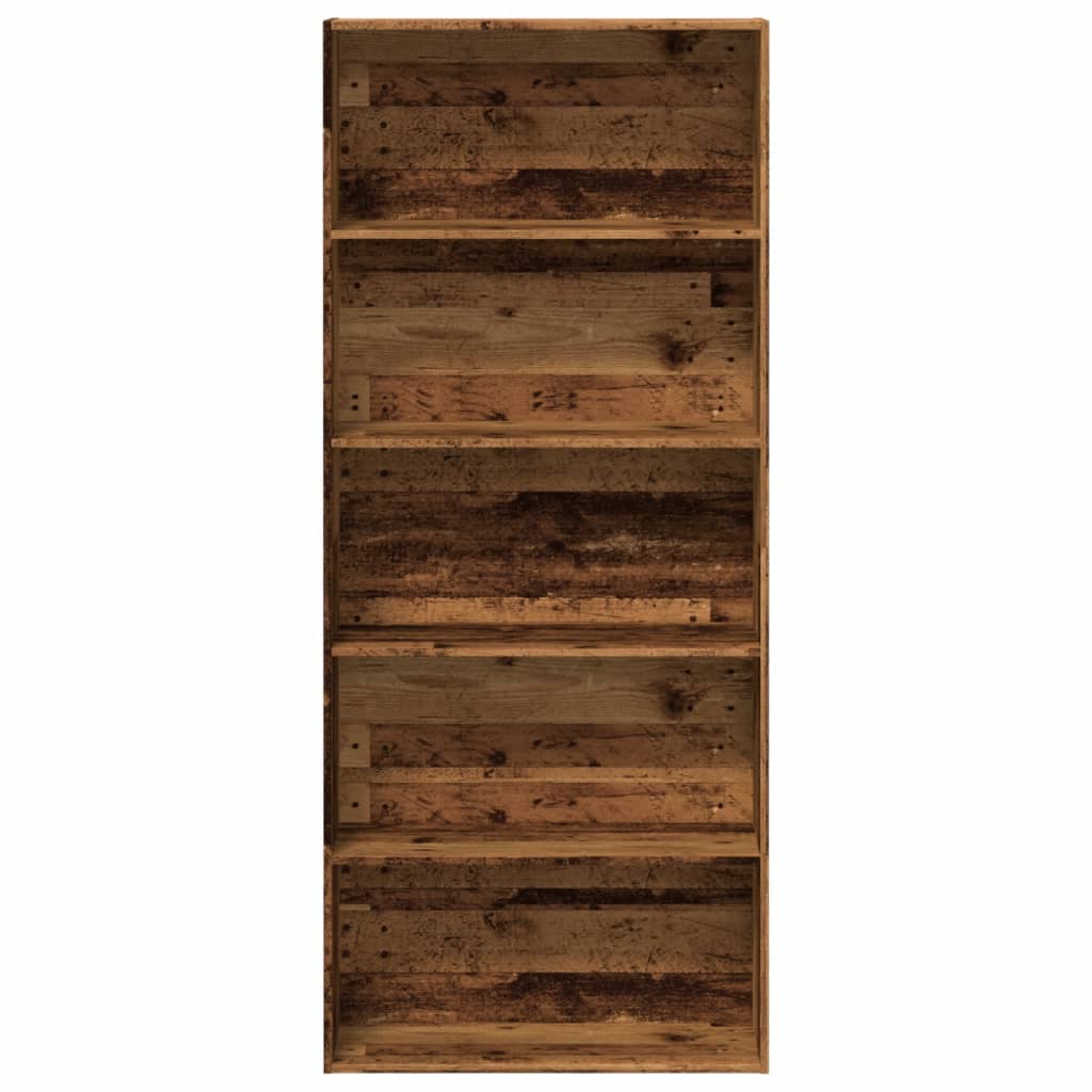 Bokhylle Gammelt Tre 80x30x189 cm