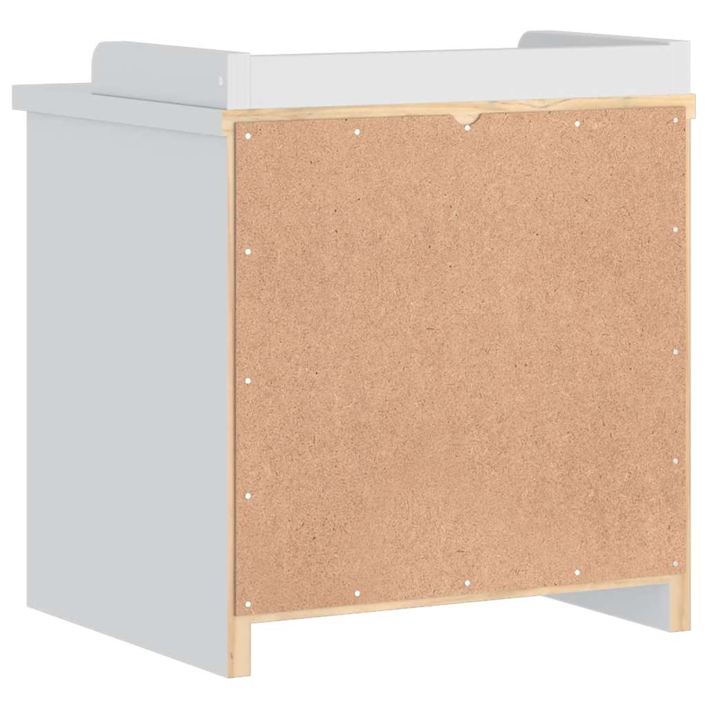 Sittebenk Gangbenk SANDNES Hvit 45x40x50 cm heltre furu