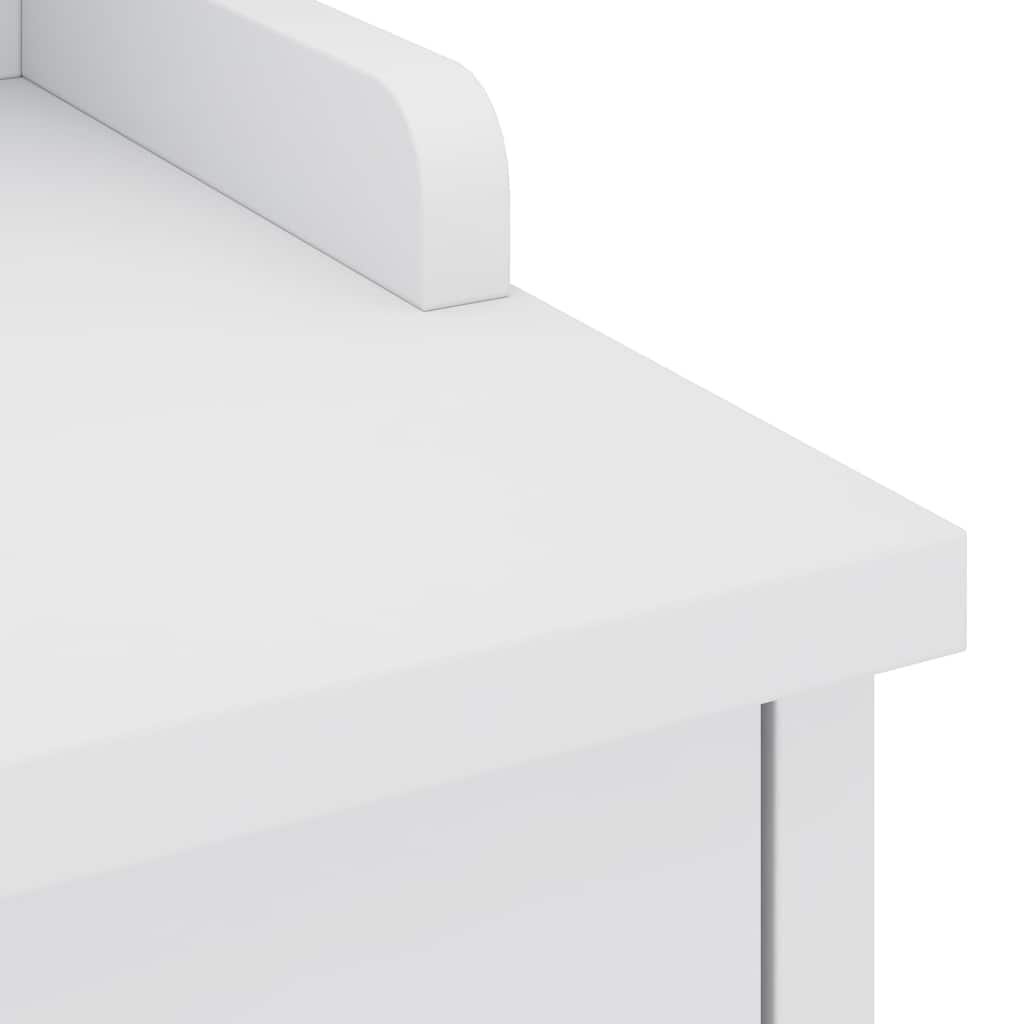 Sittebenk Gangbenk SANDNES Hvit 45x40x50 cm heltre furu