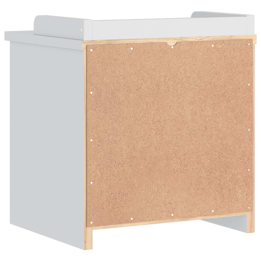 Sittebenk Gangbenk SANDNES Hvit 45x40x50 cm heltre furu